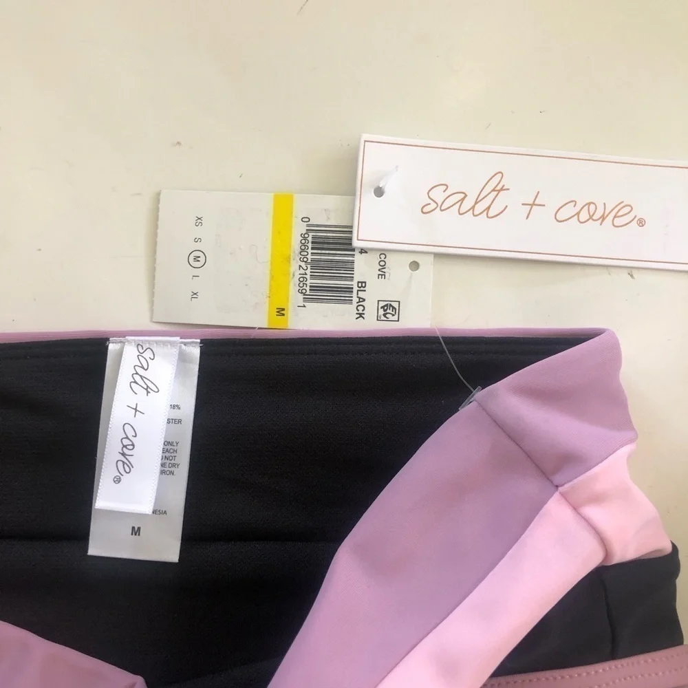 Salt +Cove Colorblock Longline Bikini Set Size M